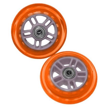 RAZOR USA Razor 134932-OR Set Of Two 98MM Replacement Wheels For Razor A And A2 Kick Scooter - Orange 134932-OR